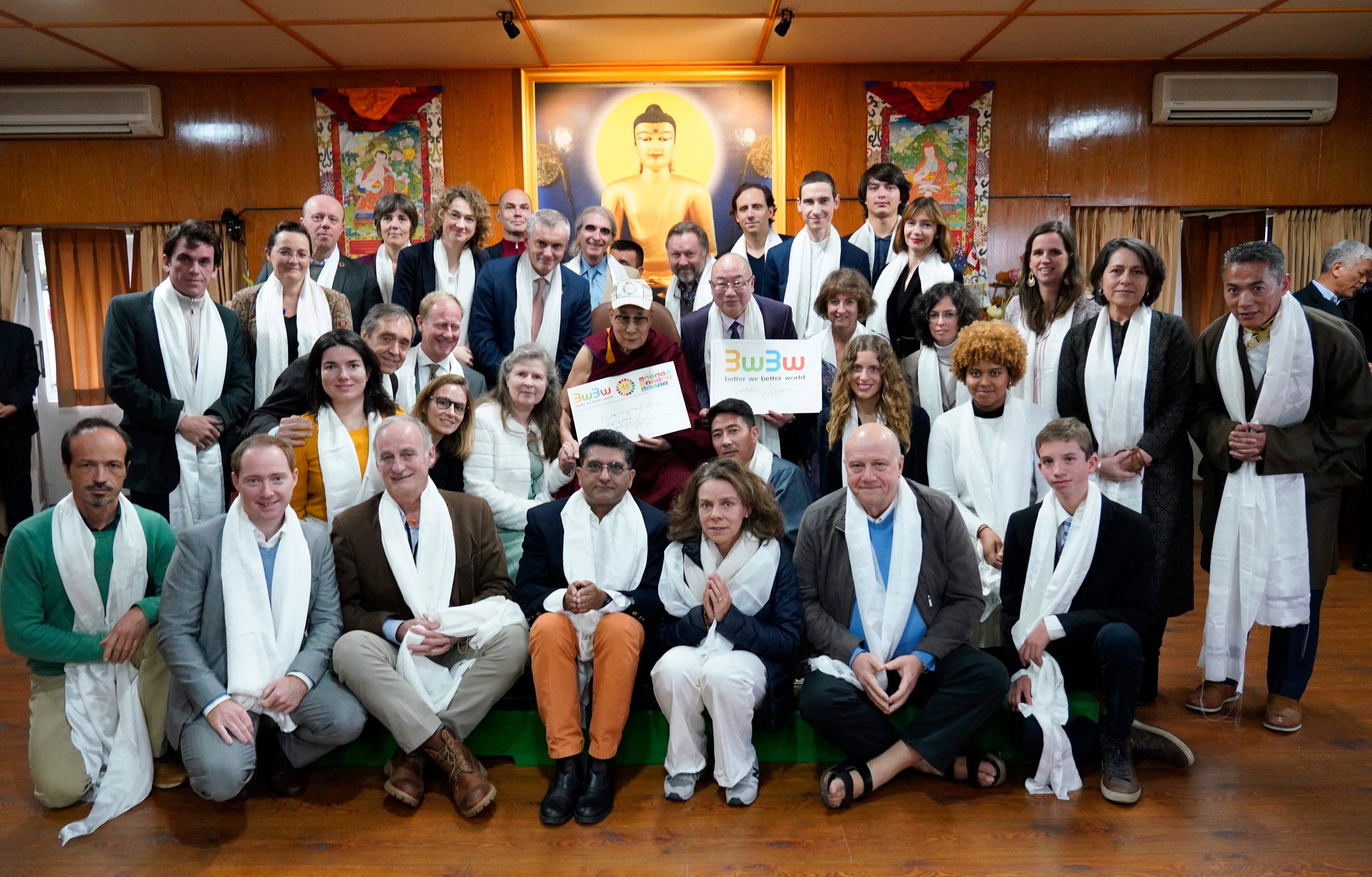 Audience avec le Dalaï-lama — groupe BWBW, Dharamsala 2019